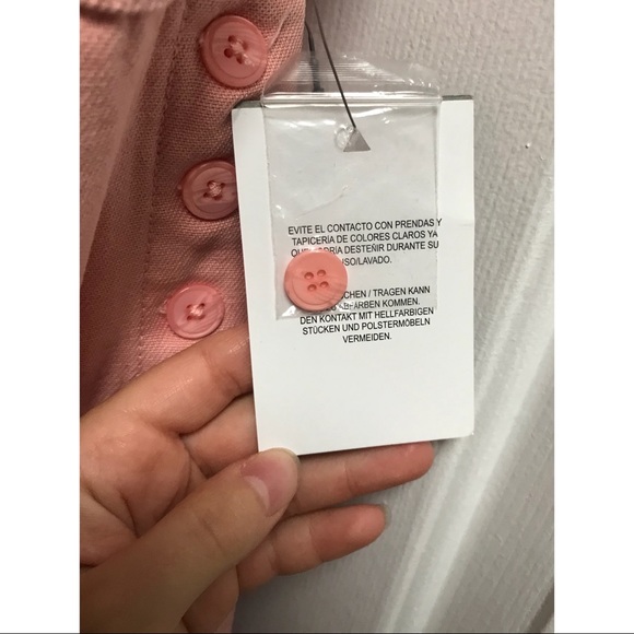 [ASOS] Pink Denim Halter Wide Leg Jumpsuit (NWT!) - Picture 5 of 7